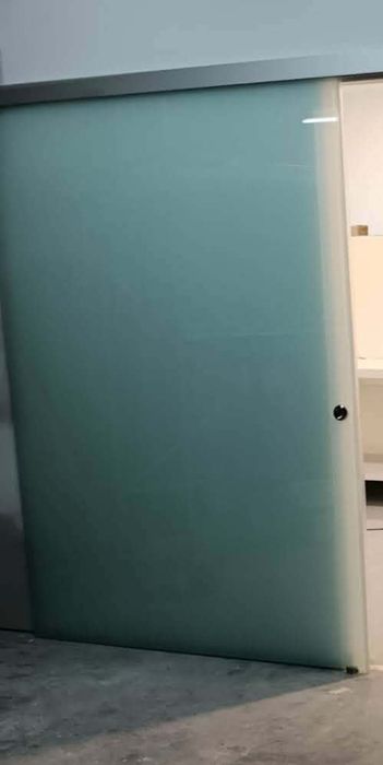 Porta em vidro fosco