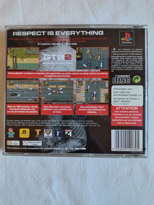 Grand Theft Auto 2 / Pinball Power - PS1/PlayStation