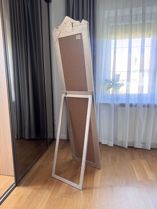 Lustro stojące w stylu glamour / barokowym - 175 × 42 cm