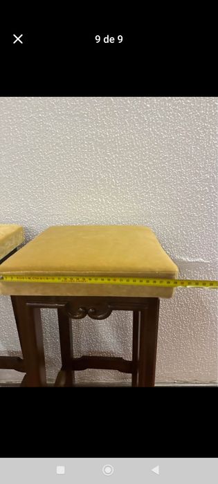 Par de bancos altos de bar - Vintage