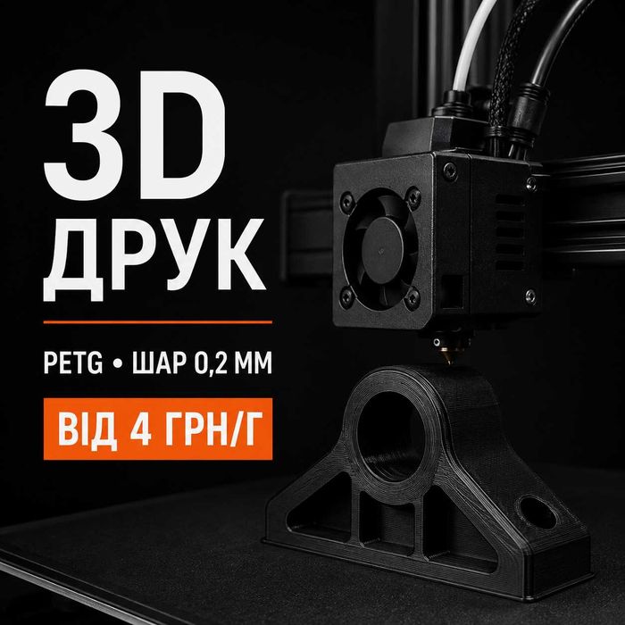 3D-друк PETG на замовлення — Мукачево, від 4 грн/г