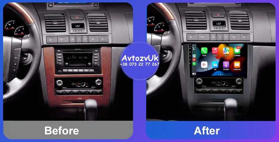Магнітола REXTON SsangYong GPS USB TV 2 дін Рекстон CarPlay Андроїд 16