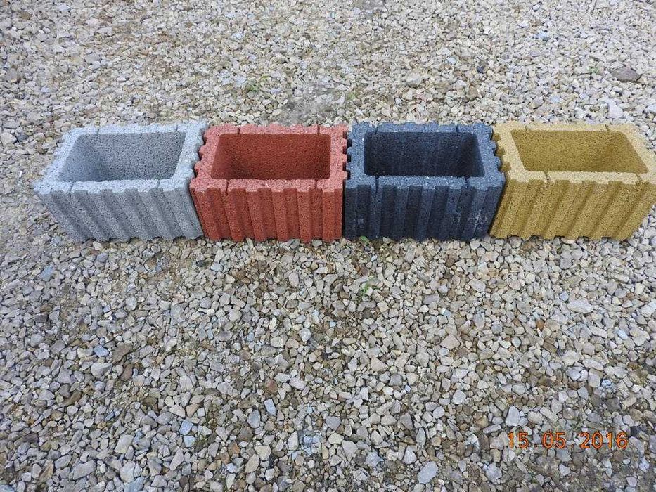 Donice betonowe małe 40x28x20 każdy kolor do ogrodu - możliwa dostawa