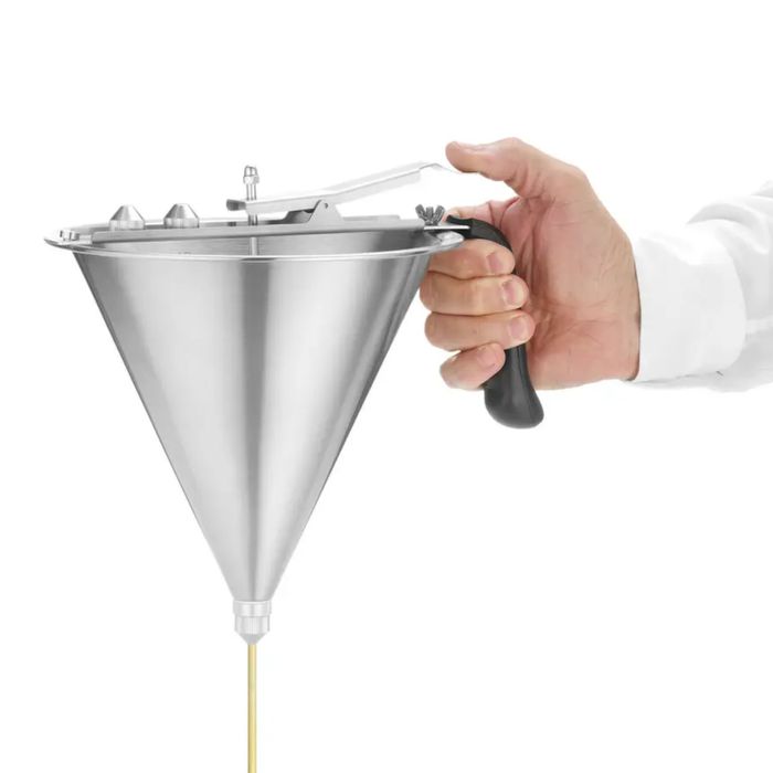 Dozownik pistolet stalowy do sosów i kremów - hendi 551806
