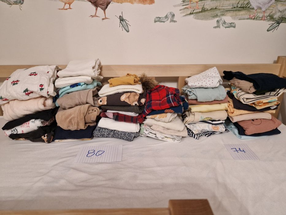 Paczka ubranek dla dziecka r. 74/80