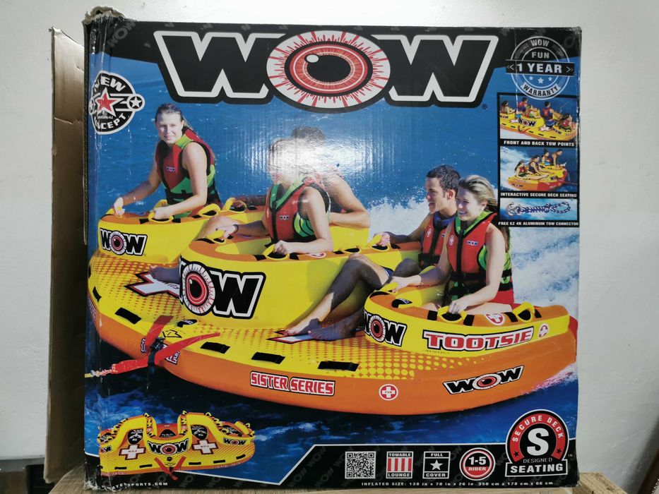 Ponton,pływadło,koło,banan,tuba do holowania za łodzią WOW
