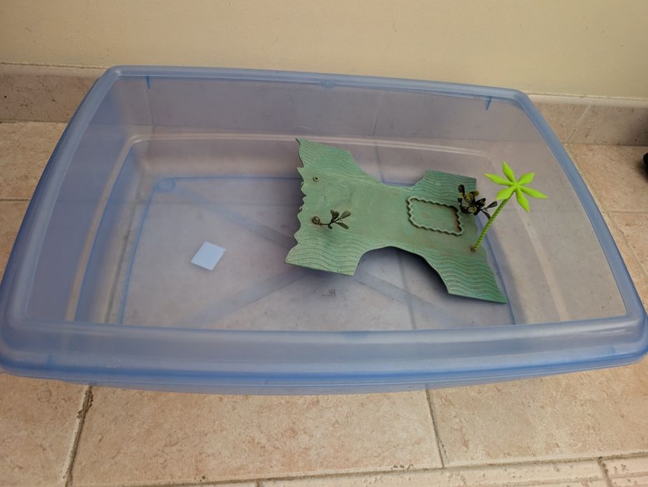 Aquário para tartarugas