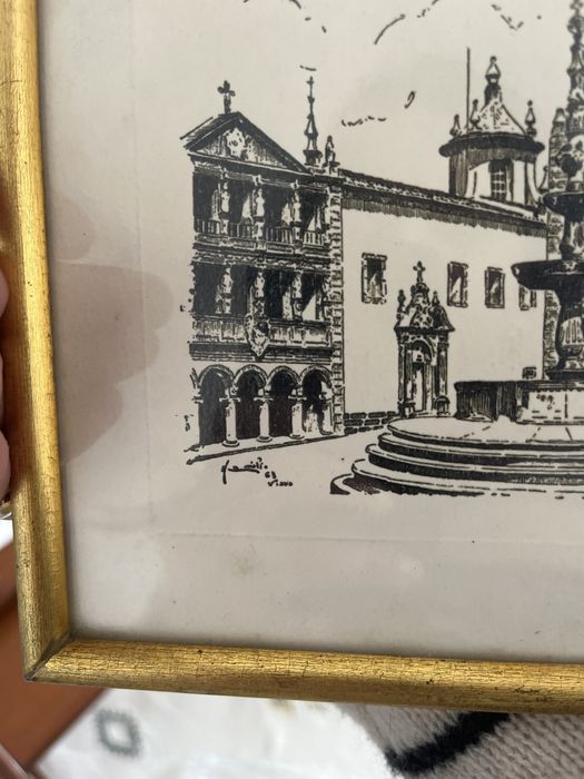 Gravura antiga Viana do Castelo