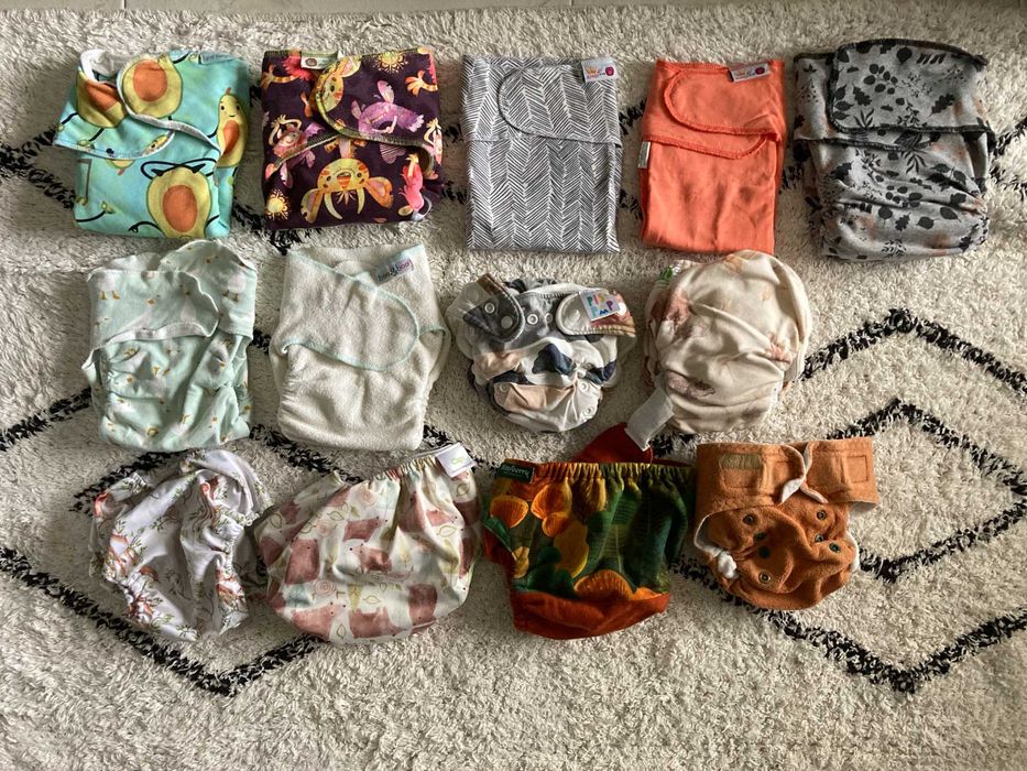 Pack 56 fraldas reutilizãveis + lãs + absorventes