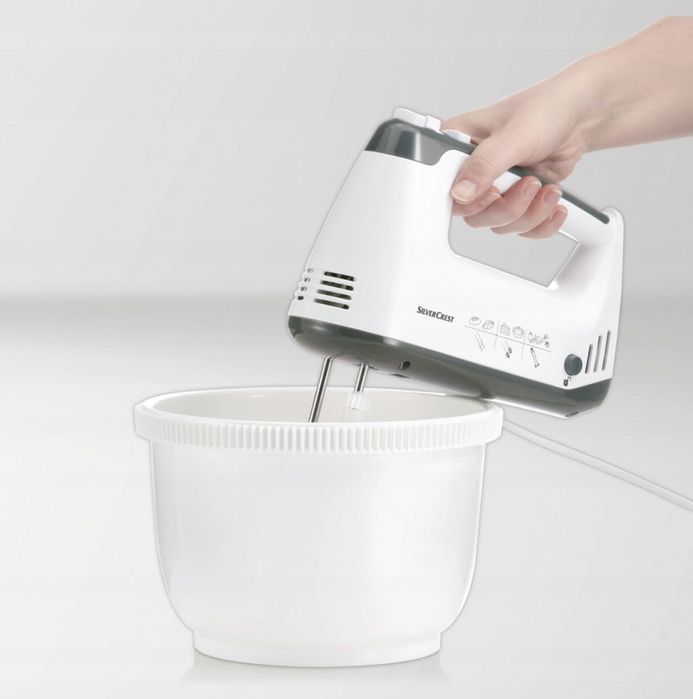 Mikser Ręczny Silvercrest Mixer 300W Biały NOWY