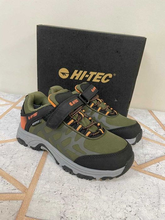 Hi tec yomp obuwie hikingowe dziecięce zielone khaki buty 31
