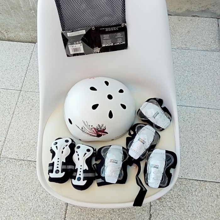 Patins em linha e proteção