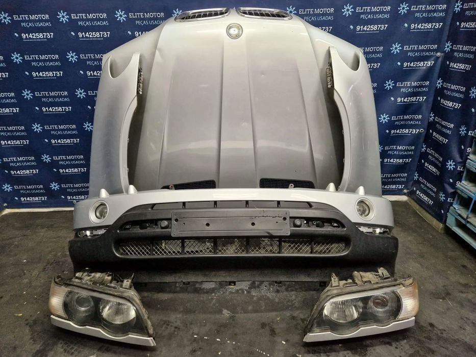Frente completa usada BMW X5 E53 PRE LCI 3.0D XENON capot parachoques