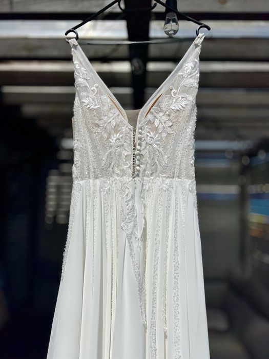 Suknia ślubna muslin, lekka kobieca 36/38