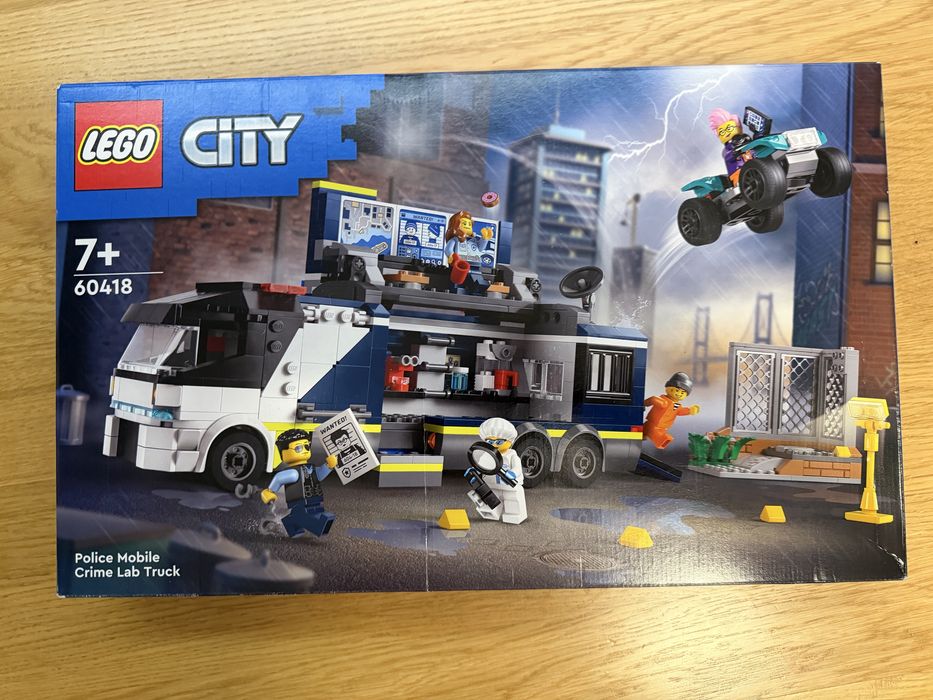 Lego City 60418 policyjna ciężarówka z laboratiroum kryminal- NOWE