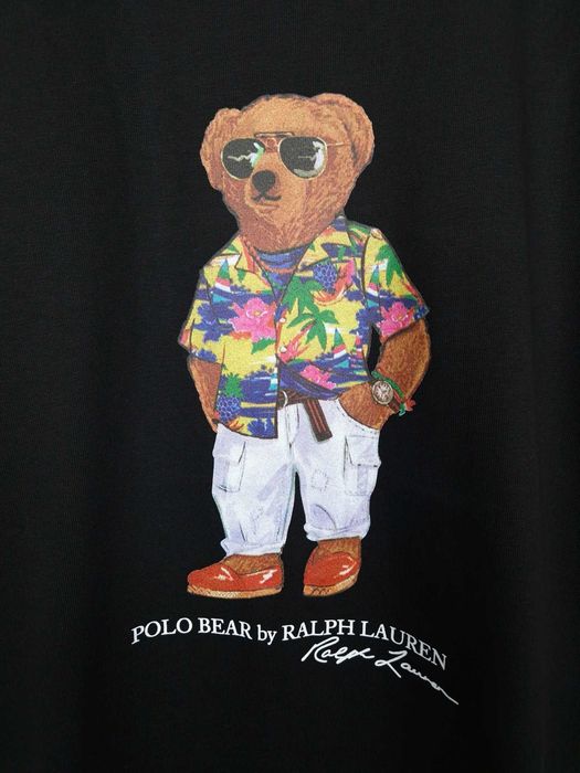 Ralph Lauren Polo Bear T-shirt L XL XXL Czarny Męski