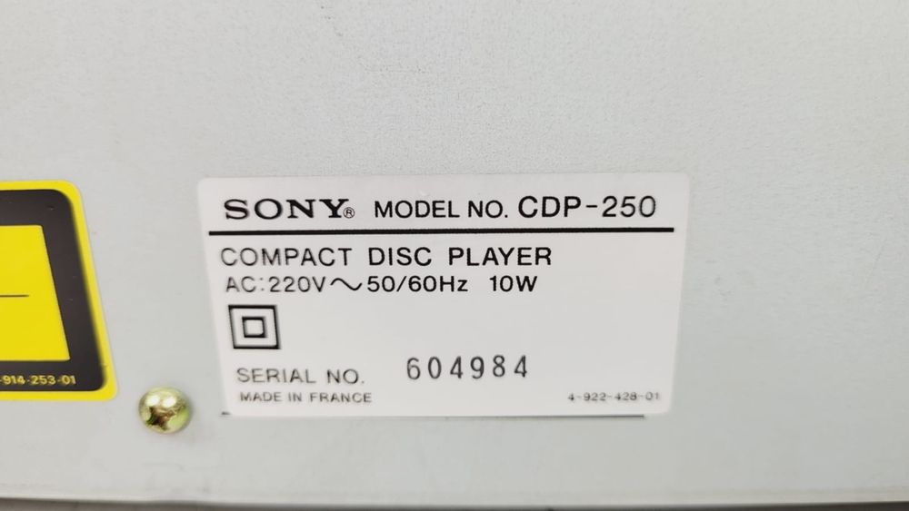 Sony CDP 250 Odtwarzacz płyt CD Dobór Audio Skup