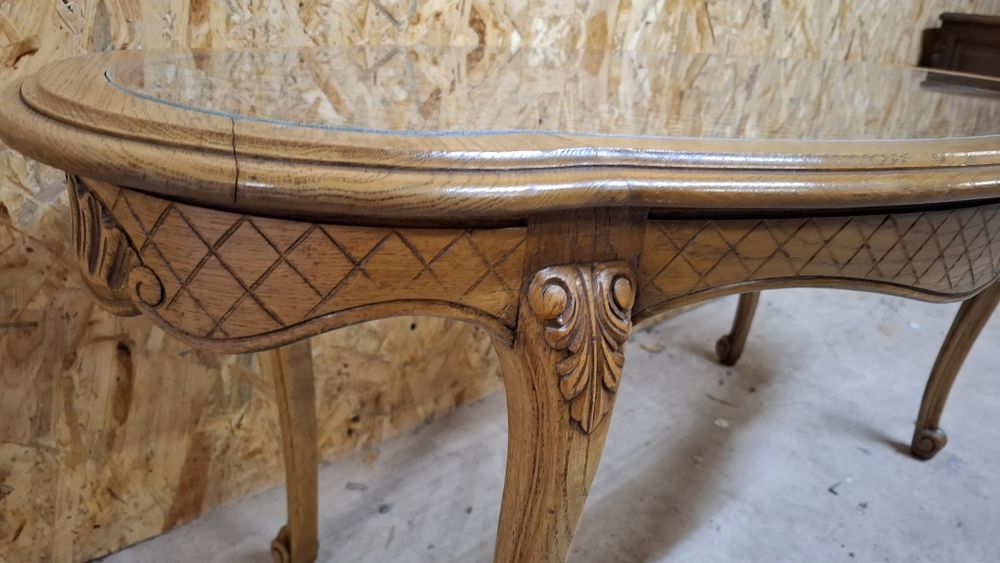 Ława ludwikowska z rafia