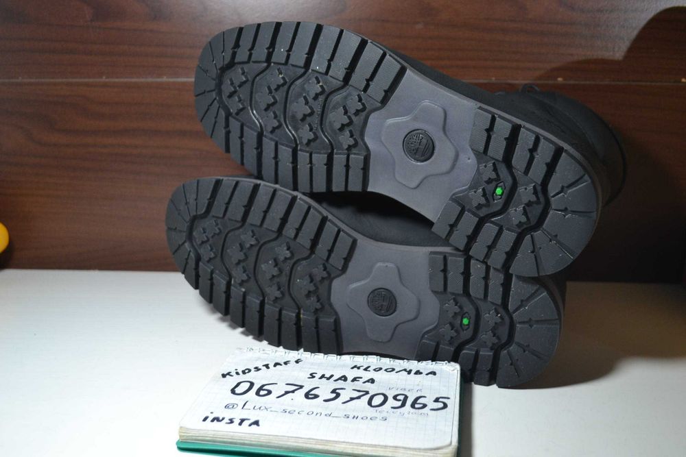 timberland waterproof 41р ботинки зимние кожаные на меху оригинал