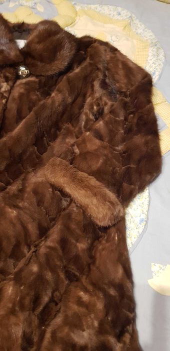 Futro z kawałków norek