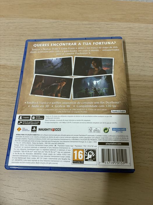 Uncharted Remastered PlayStation 5