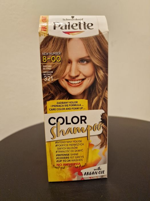 Farba do włosów Palette color shampoo średni blond