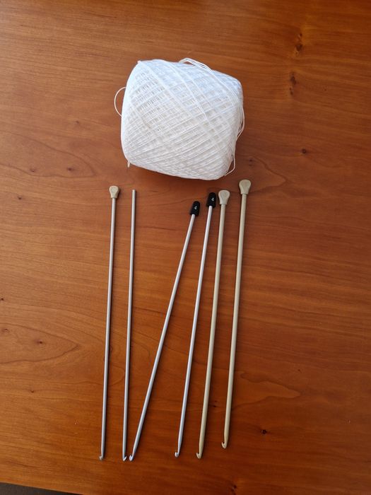 Agulhas de crochet antigas (seis)