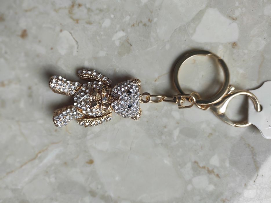 Breloczek miś kryształki na prezent