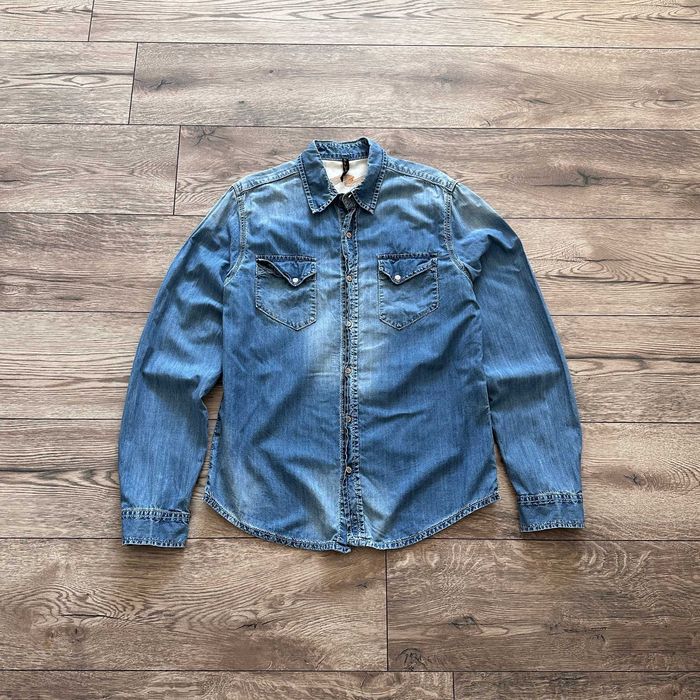 Koszula jeansowa NUDIE JEANS męska długi rękaw casual r. M