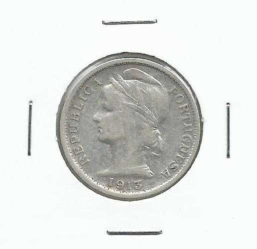 Moeda portuguesa, 20 centavos de 1913 - prata