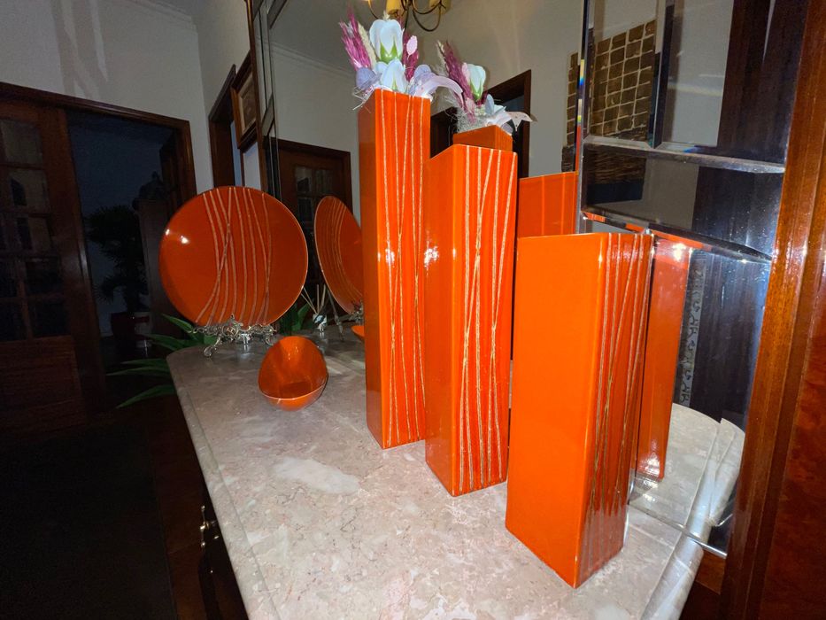 Conjunto de adornos de decoração