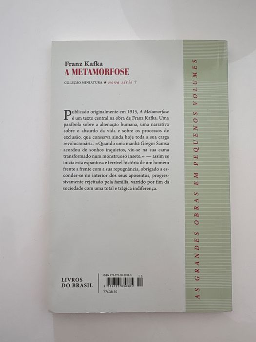 Livro - A Metamorfose