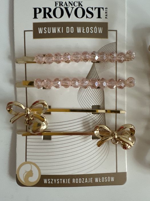 Zestaw wsuwek i spinka do włosów