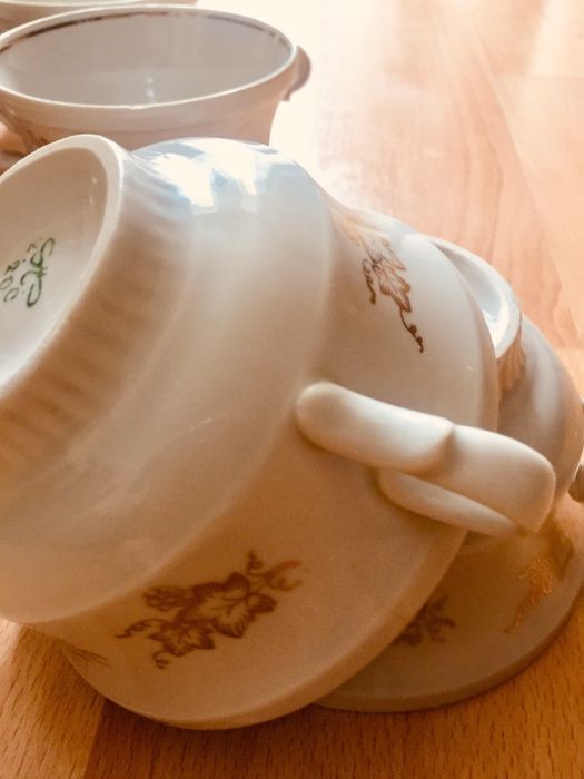 Bulionowki porcelana POŁONNE lata 80-te XXw.