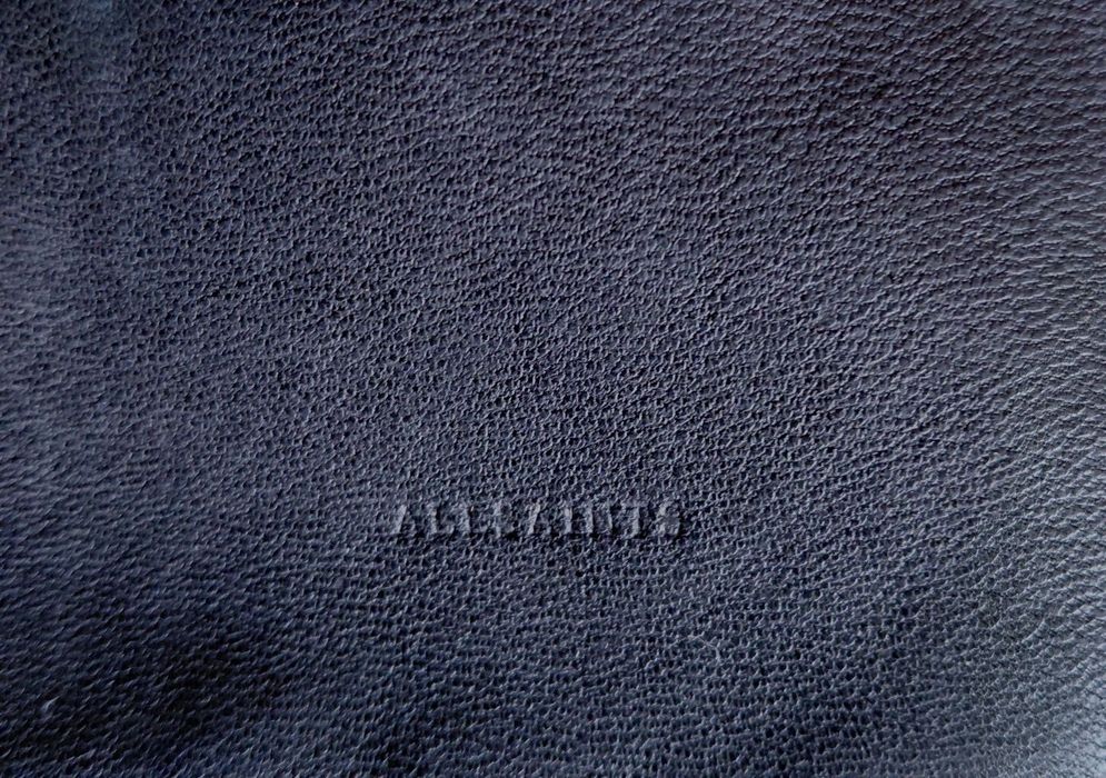 ,,AllSaints" Half Moon__Skórzana czarna torebka łaty z UK