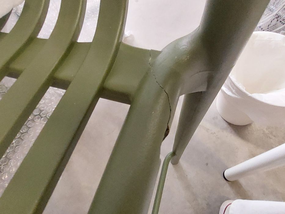 Pack de 2 bancos altos 65 cm empilháveis em polipropileno verde pesto Wendell