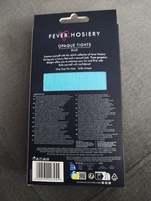 Rajstopy kryjące Niebieskie Fever Hosiery karnawałowe rozmiar uni nowe