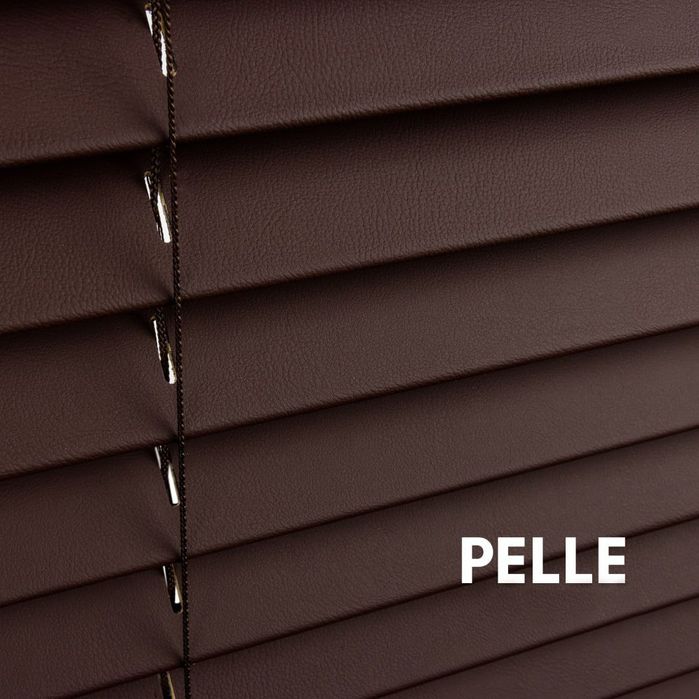 Жалюзі преміум. Жалюзі шкіра. Premium leather blinds.