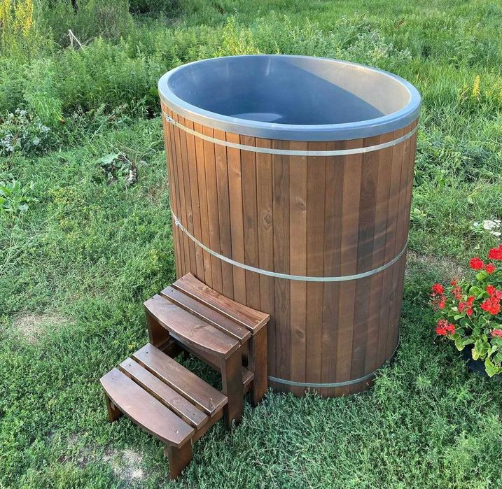 Чан на дрова Баня офуро Мобільна лазня Гарячий басейн Спа купель
