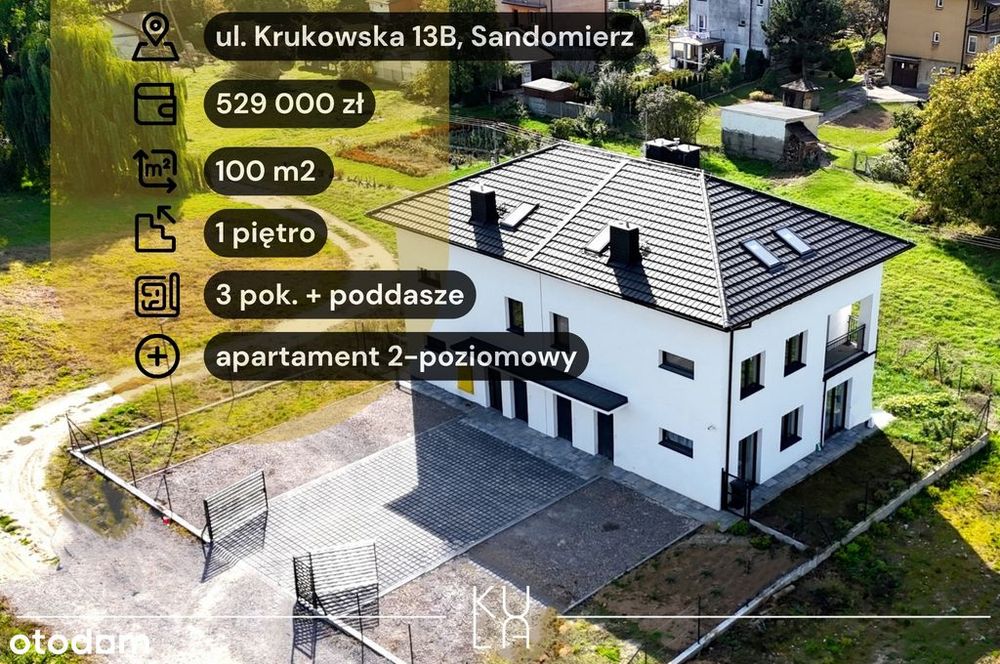 Nowy apartament z antresolą! Sandomierz, 400m od centrum