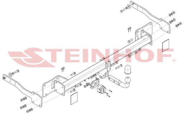ENGATE DE REBOQUE VW TRANSPORTER T7 | FORD TRANSIT CUSTOM