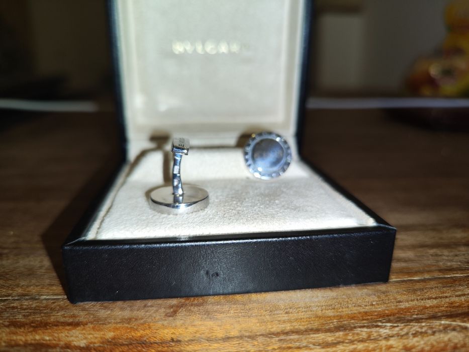 Botões punho Bvlgari em prata