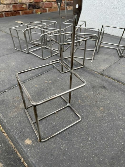Wieszaki warsztatowe, koszyk na butelki pojemniki, stal nierdzewna,