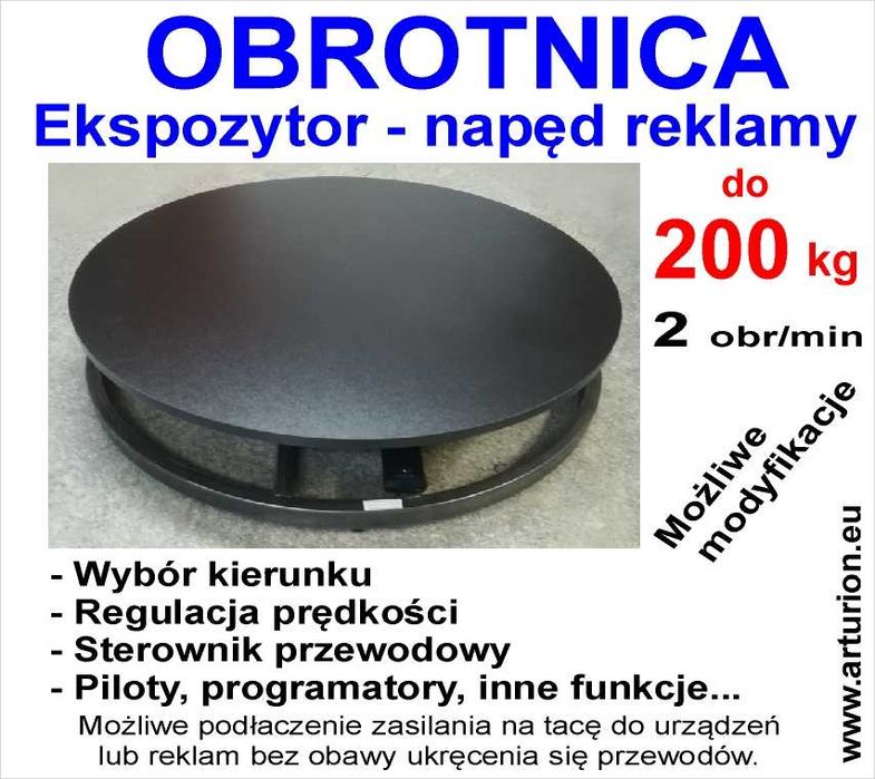 Platforma Obrotowa- Ekspozytor- Obrotnica-Podest obrotowy do 200 kg