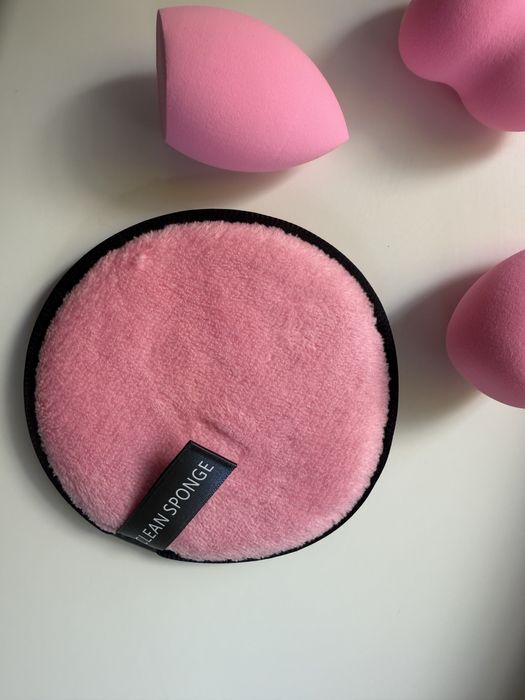 Бʼюті блендер 3шт спонж для макіяжу 3шт + спонж для зняття макіяжу