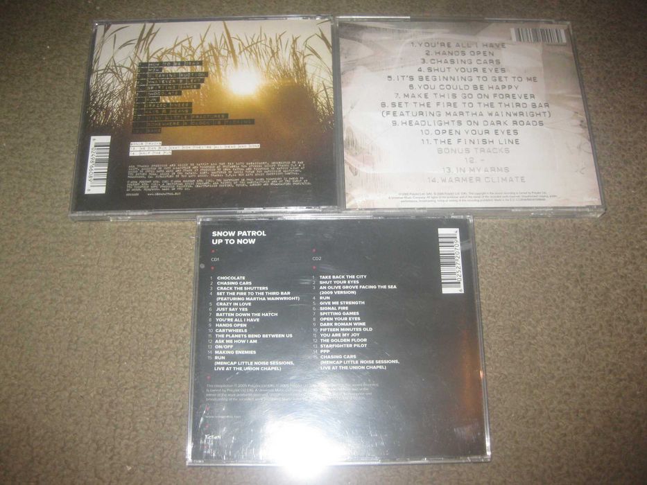 3 CDs dos "Snow Patrol"