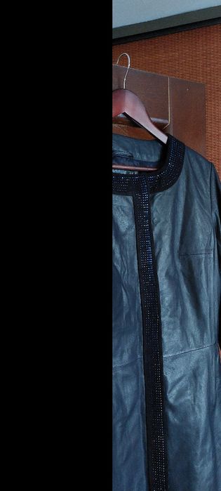 Плащ пальто шкіряний 46-48 р