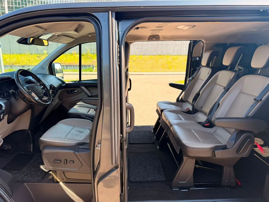 Ford Tourneo Custom FULL OPCJA-L2-TOURNEO-9 OSÓB-Skóra-Navi-Asystent-Udokum.Przebieg !
