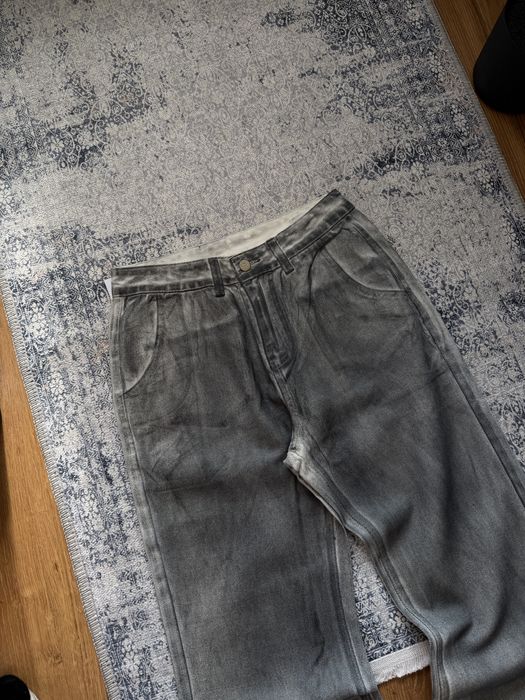 Flared waxed jeans opium archive Фларед кльош джинси style
