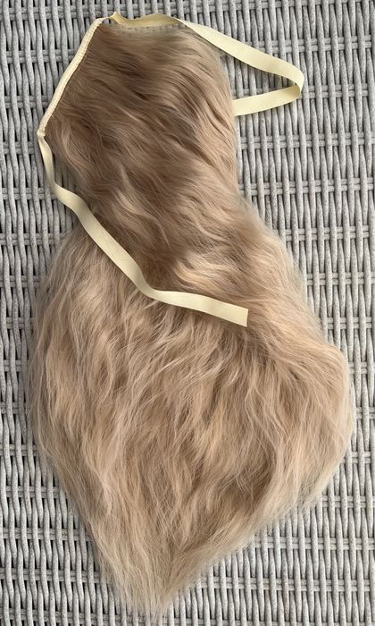 Premium Ultra włosy doczepiane, jasny miodowy blond, kucyk, fale 64.
